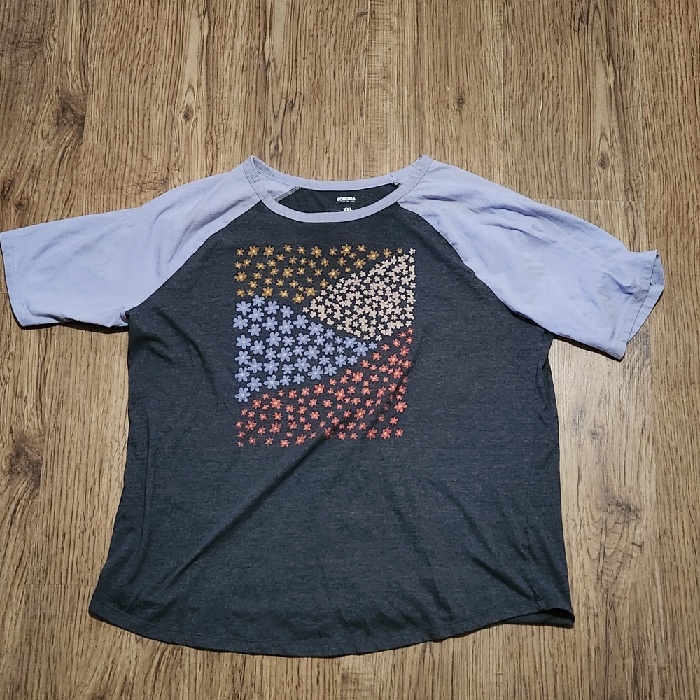 Sonoma Dark Gray T-Shirt with Light Gray Trim XXL